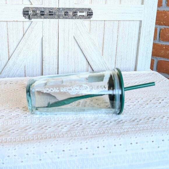 NWT💚Starbucks 2026 Green Core Triangle Recycled Glass Cold Cup Tumbler - Picture 6 of 8